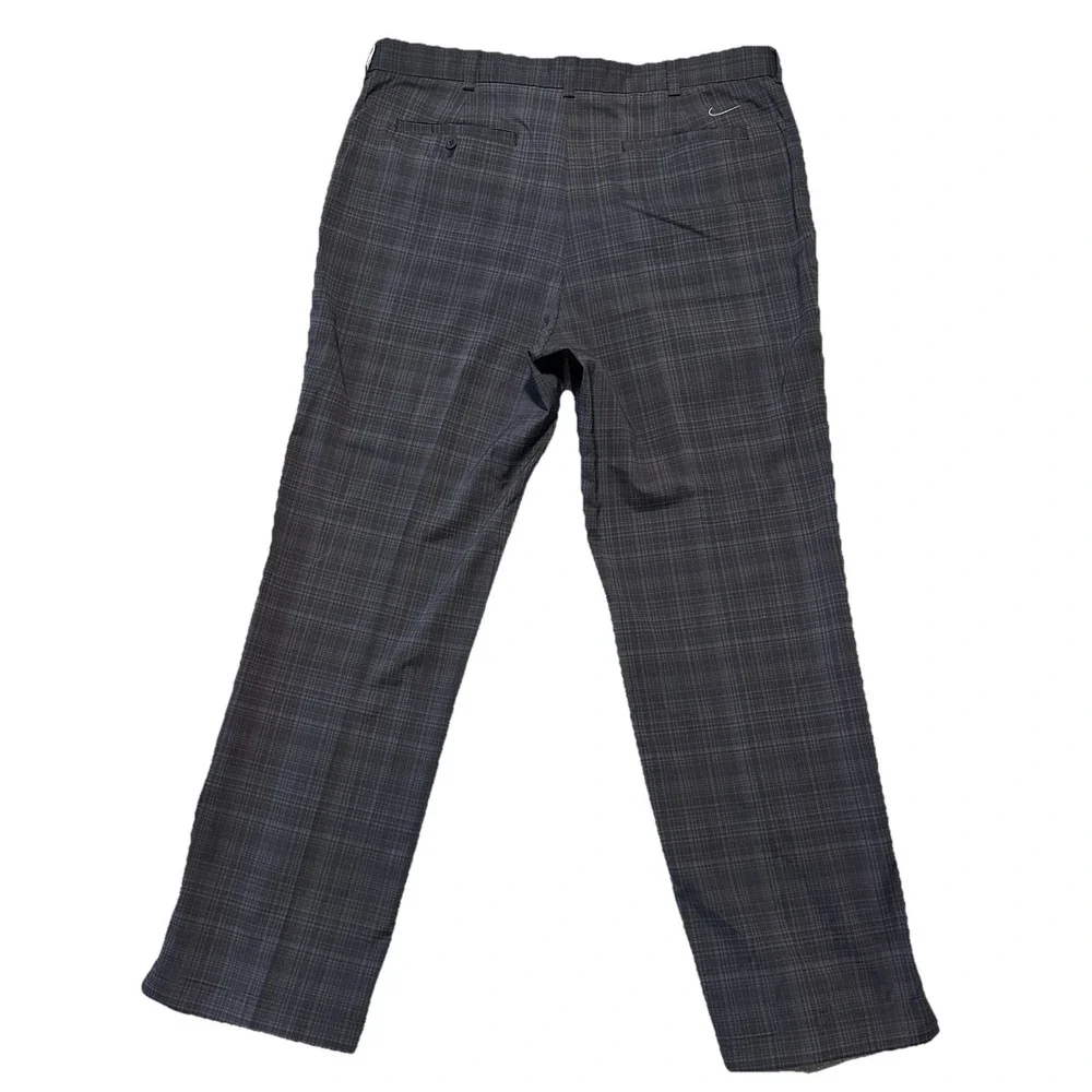 Men's Nike Fit-dry Golf Pants 36x30 Plaid Flat Front Athlete Performance‎ Sales